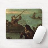 Jäger, die auf Enten (Öl, schießen auf Leinwand) Mousepad (Mit Mouse)