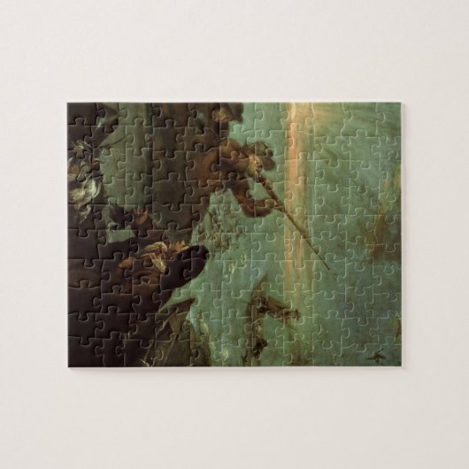 Jäger, die auf Enten (Öl, schießen auf Leinwand) Puzzle (Horizontal)