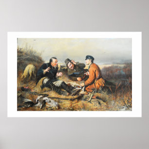Jäger, die einen Bruch nehmen Poster