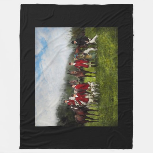 Jäger - die Fuchsjagd - Tally-ho 1924 Fleecedecke (Vorderseite)