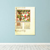 Jäger, die vor der Jungtierjagd feiern Leinwanddruck (Insitu (Holzboden))