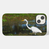 Jäger Egret iPhone Hülle (Rückseite (Horizontal))