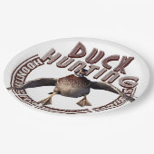 Jäger , Entenjagdpapier-Teller Pappteller (Schrägansicht)