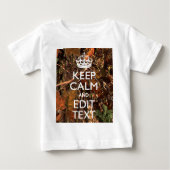 Jäger Fall Camouflage Behalte, Ihren Text zu beruh Baby T-shirt (Vorderseite)