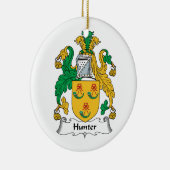 Jäger-Familienwappen Keramik Ornament (Rechts)