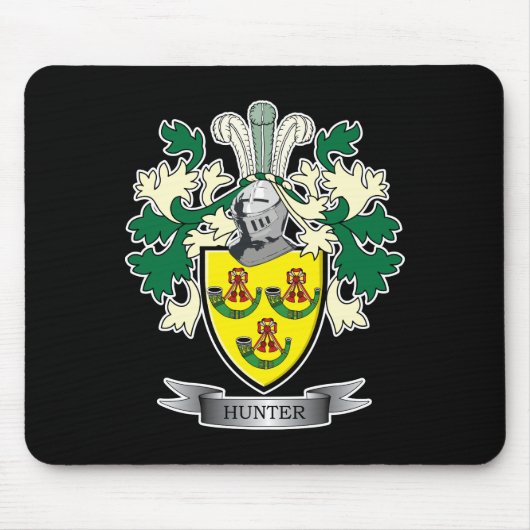 Jäger-Familienwappen-Wappen Mousepad (Vorne)
