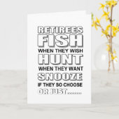 Jäger, Fischer und Snoozer, die sich in den Ruhest Karte (Gelbe Blume)