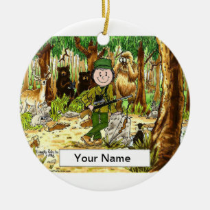 Jäger - Frauen Keramikornament