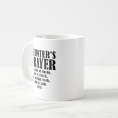 Jäger-Gebet Lustiger Becher Kaffeetasse (Vorderseite Links)