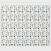 Jäger-Geschenkpapier, Bogen-Jagd, Verpackungspapie Geschenkpapier (Flach)