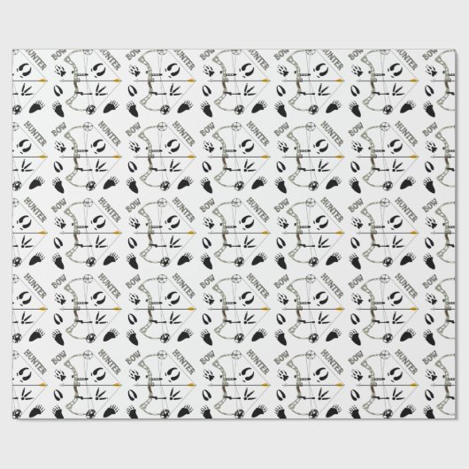 Jäger-Geschenkpapier, Bogen-Jagd, Verpackungspapie Geschenkpapier (Flach)