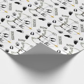 Jäger-Geschenkpapier, Bogen-Jagd, Verpackungspapie Geschenkpapier (Ecke)