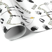 Jäger-Geschenkpapier, Bogen-Jagd, Verpackungspapie Geschenkpapier (Rolleneckpunkt)