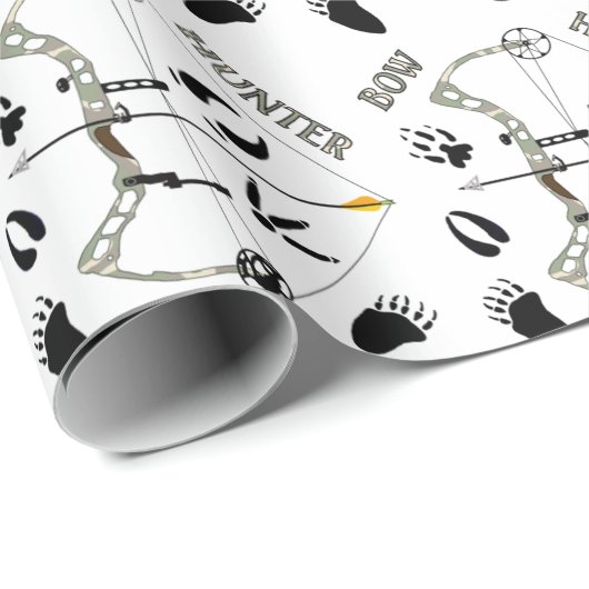 Jäger-Geschenkpapier, Bogen-Jagd, Verpackungspapie Geschenkpapier (Rolleneckpunkt)