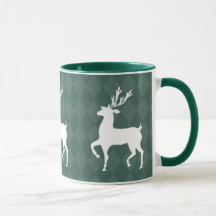 Jäger-Grün-Ren-WeihnachtsTasse Tasse