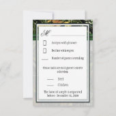 Jäger Grüne Jagdkarten Camouflage Hochzeit RSVP Ca (Rückseite)
