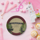 Jäger-Holzfäller-WaldwaldBaby-Dusche Pappteller (Party)