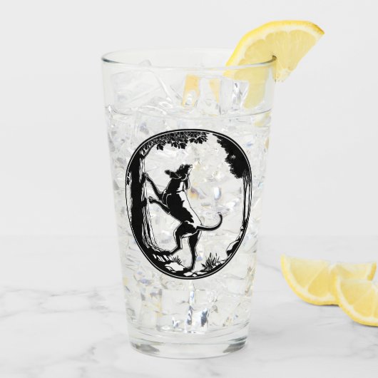 Jäger Hunde Glass Hound Brille Personalisiert Glas (Rückseite Ice)
