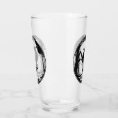 Jäger Hunde Glass Hound Brille Personalisiert Glas (Links)