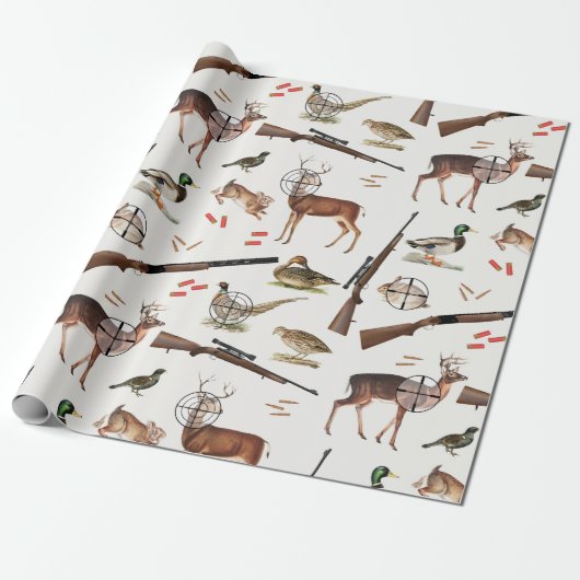 Jäger im Freien Muster Geschenkpapier (Ungerollt)