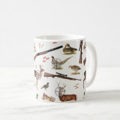 Jäger im Freien Muster Kaffeetasse (VorderseiteRechts)