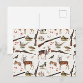 Jäger im Freien Muster Postkarte (Vorne/Hinten)