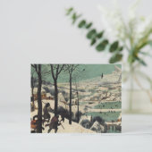 Jäger im Schnee, berühmtes Kunstwerk, Postkarte (Stehend Vorderseite)
