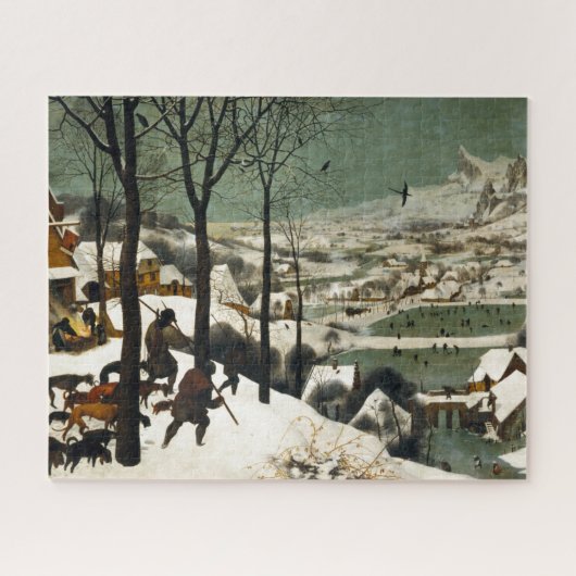 Jäger im Schnee durch Pieter Bruegel das Älteste Puzzle (Horizontal)