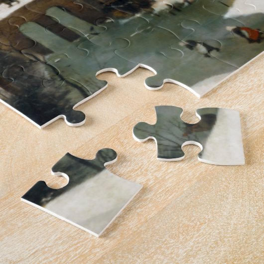 Jäger im Schnee durch Pieter Bruegel das Älteste Puzzle (Seite)