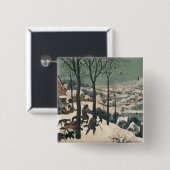Jäger im Schnee - Januar 1565 Button (Vorne & Hinten)