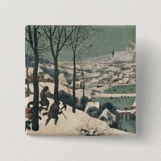 Jäger im Schnee - Januar 1565 Button (Vorderseite)