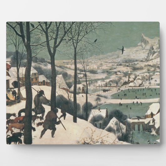 Jäger im Schnee - Januar 1565 Fotoplatte (Vorderseite)
