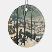 Jäger im Schnee - Januar 1565 Keramikornament (Links)