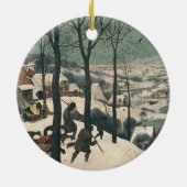 Jäger im Schnee - Januar 1565 Keramikornament (Hinten)
