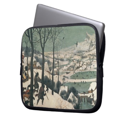 Jäger im Schnee - Januar 1565 Laptopschutzhülle (Vorderseite Links)