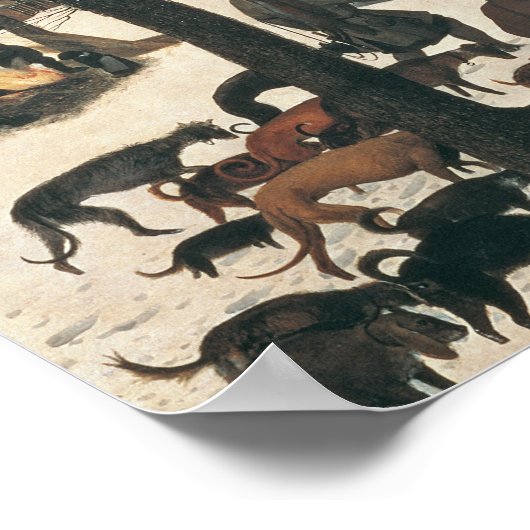 Jäger im Schnee - Januar 1565 Poster (Ecke)