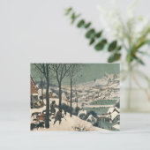 Jäger im Schnee - Januar 1565 Postkarte (Stehend Vorderseite)