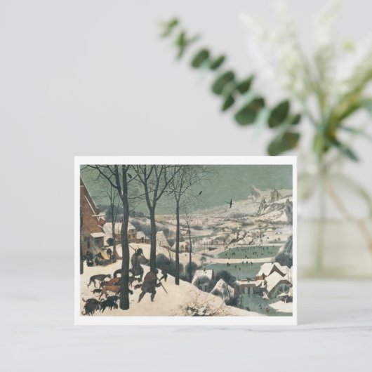 Jäger im Schnee - Januar 1565 Postkarte (Stehend Vorderseite)