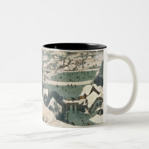 Jäger im Schnee - Januar 1565 Zweifarbige Tasse