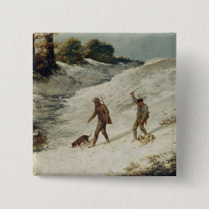 Jäger im Schnee oder die Wilderer Button