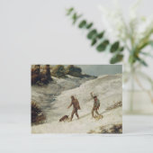 Jäger im Schnee oder die Wilderer Postkarte (Stehend Vorderseite)