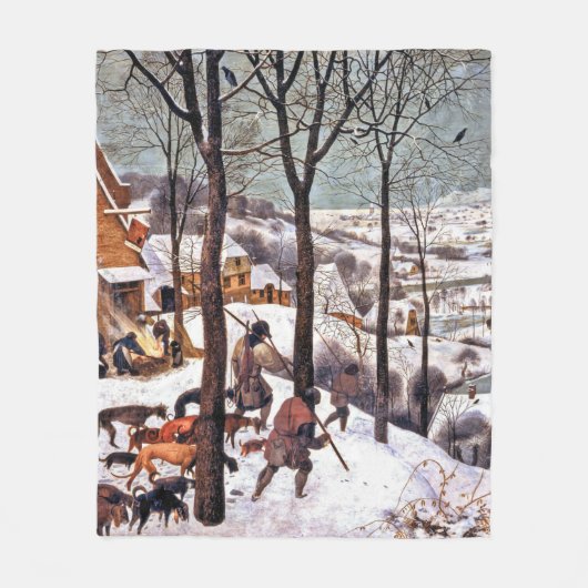 Jäger im Schnee, Pieter Bruegel der Ältere Fleecedecke (Vorderseite)