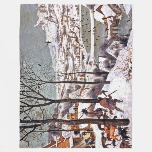 Jäger im Schnee, Pieter Bruegel der Ältere Fleecedecke (Vorderseite)