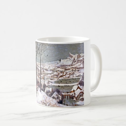 Jäger im Schnee, Pieter Bruegel der Ältere Kaffeetasse (VorderseiteRechts)