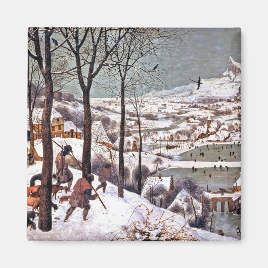 Jäger im Schnee, Pieter Bruegel der Ältere Magnet (Vorne)