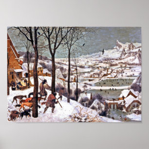 Jäger im Schnee, Pieter Bruegel der Ältere Poster