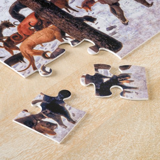 Jäger im Schnee, Pieter Bruegel der Ältere Puzzle (Seite)