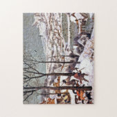 Jäger im Schnee, Pieter Bruegel der Ältere Puzzle (Vertikal)