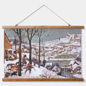 Jäger im Schnee, Pieter Bruegel der Ältere Wandteppich Mit Holzrahmen (Vorne)