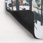 Jäger im Schnee von Bruegel Mousepad (Ecke)